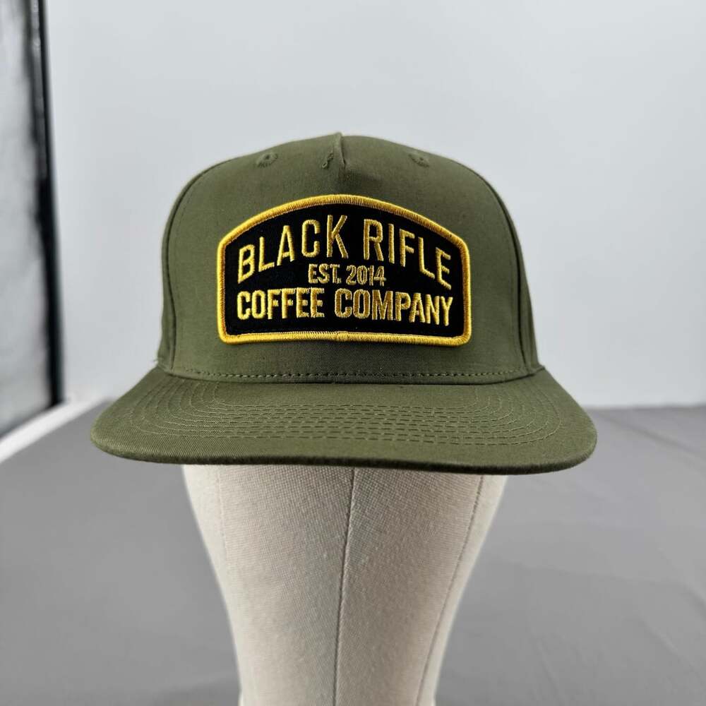 Black Rifle Coffee Company Keystone Pinch Front Snapback Hat Olive